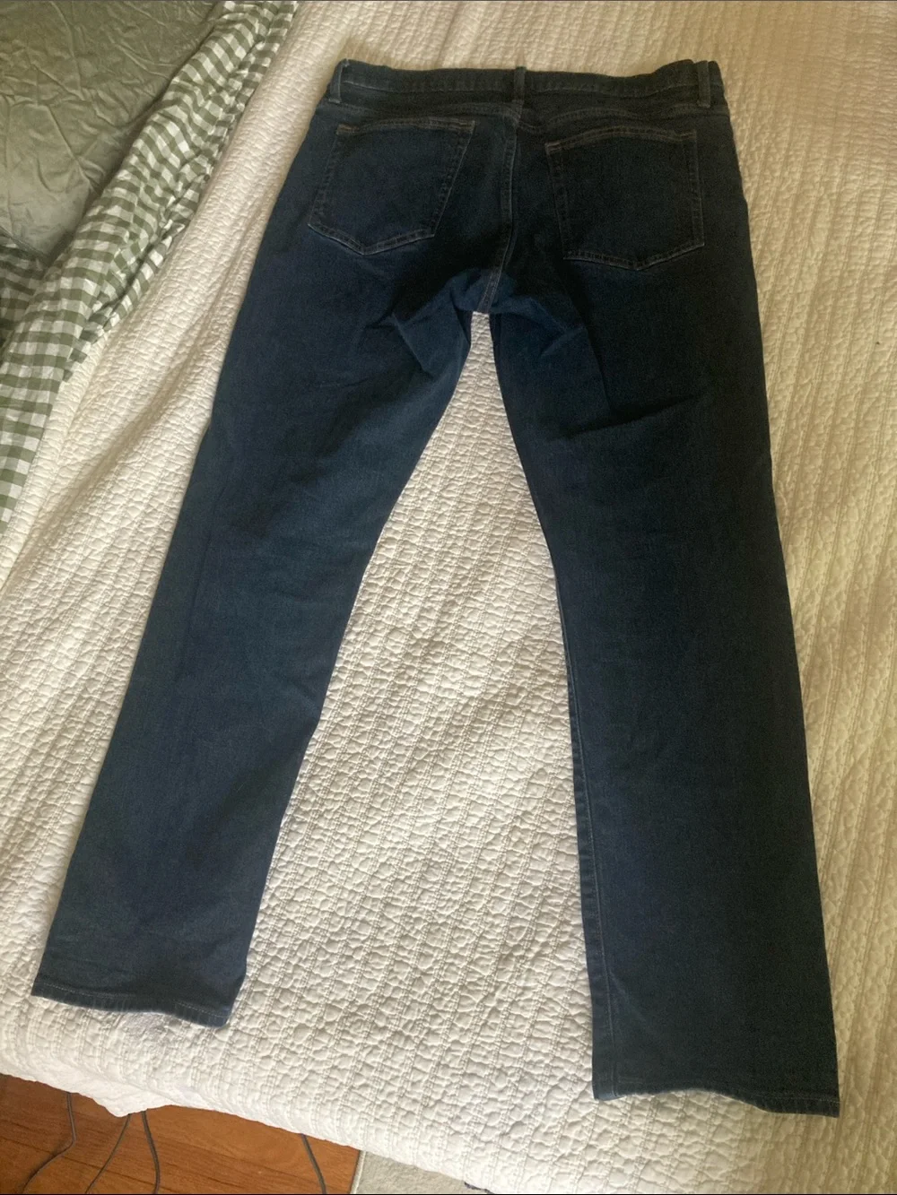 J. Crew Men's Athletic Slim Straight Dark Blue Jeans
